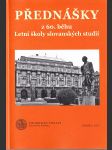 Přednášky z 60. běhu Letní školy slovanských studií - náhled