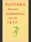 Ročenka Štencova nakladatelství na rok 1930 - náhled