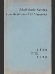 Kytička k osmdesátinám T. G. Masaryka - náhled