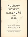 Kulíkův veselý kalendář na rok 1938 - náhled