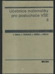 Učebnice matematiky pro posluchače vše ii - náhled