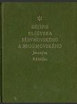 Dějepis kláštera Břevnovského a Broumovského - náhled