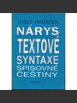 Nárys textové syntaxe spisovné češtiny - syntax, skladba - náhled