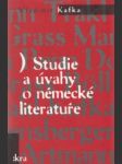 Studie a úvahy o německé literatuře - náhled