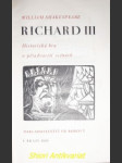 RICHARD III - Historická hra o pětadvaceti scénách - SHAKESPEARE William - náhled