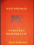 Vyhlídky demokracie - whitman walt - náhled