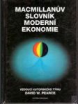 Macmillanuv slovník moderní ekonomie - náhled