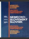 Nemecko - slovenský slovník  (Deutsch-Slowakisches Wörterbuch) - náhled