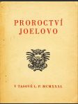 Proroctví joelovo - náhled