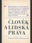 Člověk a lidská práva - náhled