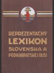 Reprezentačný lexikon Slovenska a Podkarpatskej Rusi - náhled