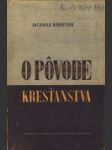 O pôvode kresťanstva - náhled