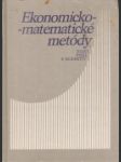 Ekonomicko - matematické metódy - náhled