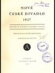 Nové české divadlo 1927 - náhled