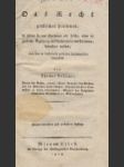 Das Recht geistlicher Personen, in so fern sie nur überhaupt als solche, ohne eigentliche Beziehung auf Kirchenämter und Pfründen, betrachtet werden - náhled
