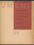Umění, sborník pro českou výtvarnou práci II., 1-12 - náhled