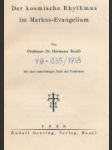 Der kosmische Rhythmus im Markus-Evangelium - náhled