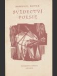 Svědectví poesie - náhled