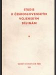 Studie k československým vojenským dějinám - náhled