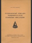 Fyziologické základy termoregulácie ľudského organizmu - náhled