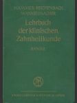 Lehrbuch der klinischen Zahnheilkunde II. - náhled