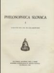 Philosophica Slovaca I. - náhled