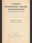 Časopis společnosti přátel starožitností LI,-LIII. 1943-1945 - náhled