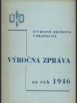 Výročná zpráva za rok 1946 - náhled