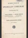 Kompendium der speziellen chirurgie für tierärtze - náhled
