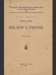 Balady a piesne - náhled