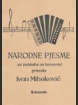 Narodne pjesme - náhled