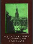 Kostoly a kaplnky hlavného mesta SSR Bratislavy - náhled