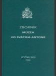 Zborník Múzea vo Svätom Antone 2008 - náhled