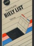 Biely list - náhled