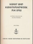 Kunst und Kusthandwerk am Bau - náhled