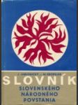 Slovník Slovenského národného povstania - náhled